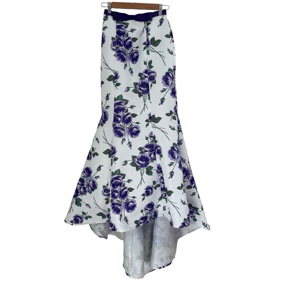 Sherri Hill Purple Flower Skirt